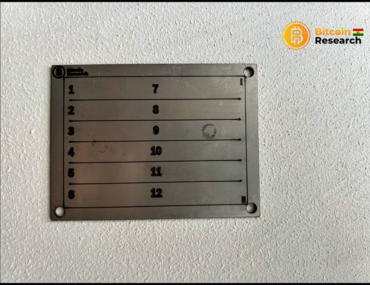 Bitcoin Research Seed Metal